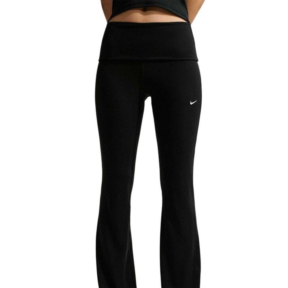 Nike Womens/Ladies Ribbed Yoga Pants / Black
